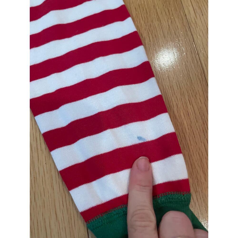 Hanna Anderson Girls‎ Christmas Bundle, Stripe Pajamas 3T, Plaid Dress 4T - Picture 5 of 5